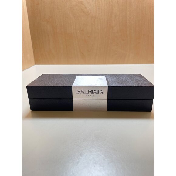 Balmain Paris Chrome Pen & Pencil Set In Black Gift Box - Picture 4 of 11